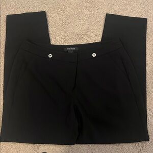White House Black Market Black Tapered Ankle Pants 8